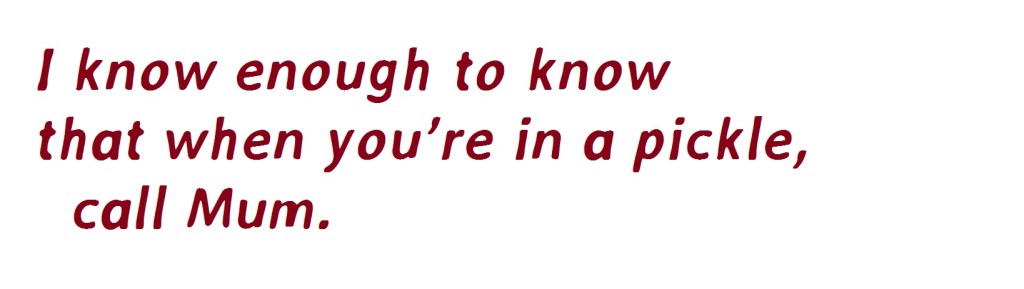 Quote about calling Mum.