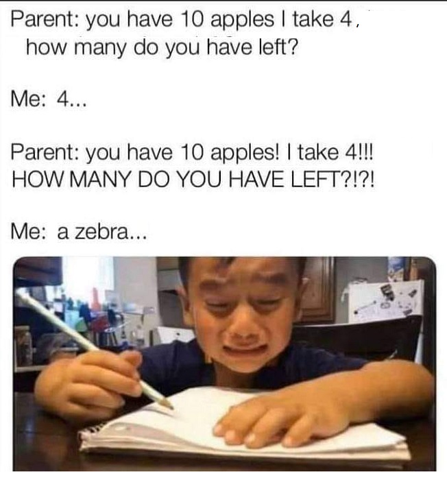 Funny image and joke.